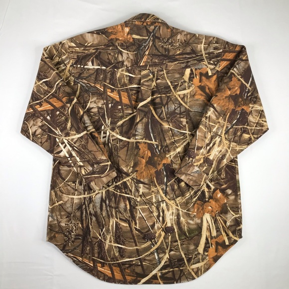 Wells Creek Adult Camo Flannel Shirt Mens Large - Picture 4 of 13